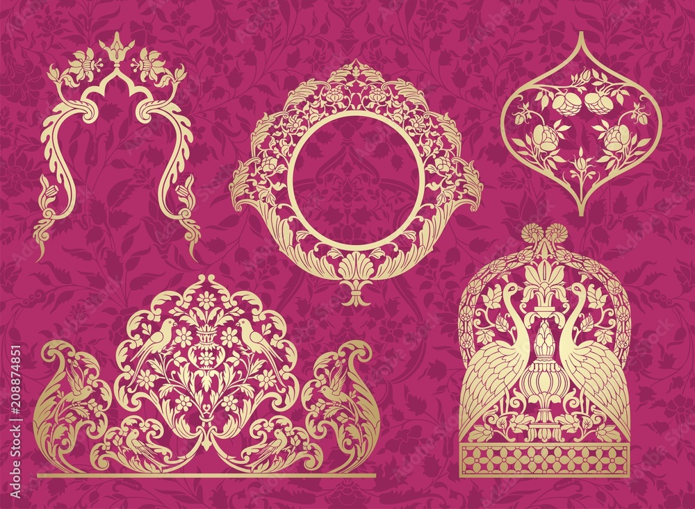 paisley floral pattern, textile , Rajasthan, royal India paisley floral pattern, textile , Rajasthan, royal India