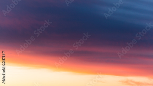 Beautiful clouds at sunset as an abstract background © schankz