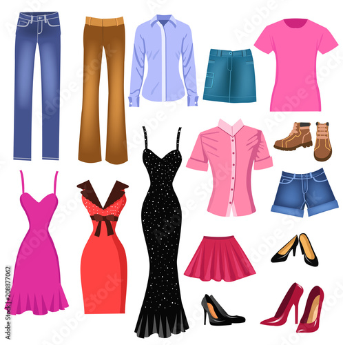 set of women clothes