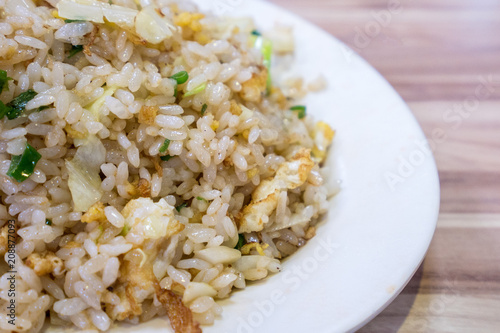 Taiwan traditional delicious fried rice with egg in kaohsiung