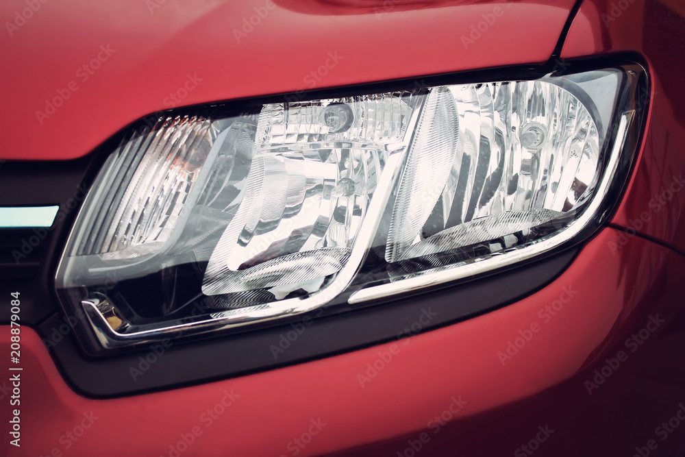 Car headlights look stylish. Car headlights look stylish.