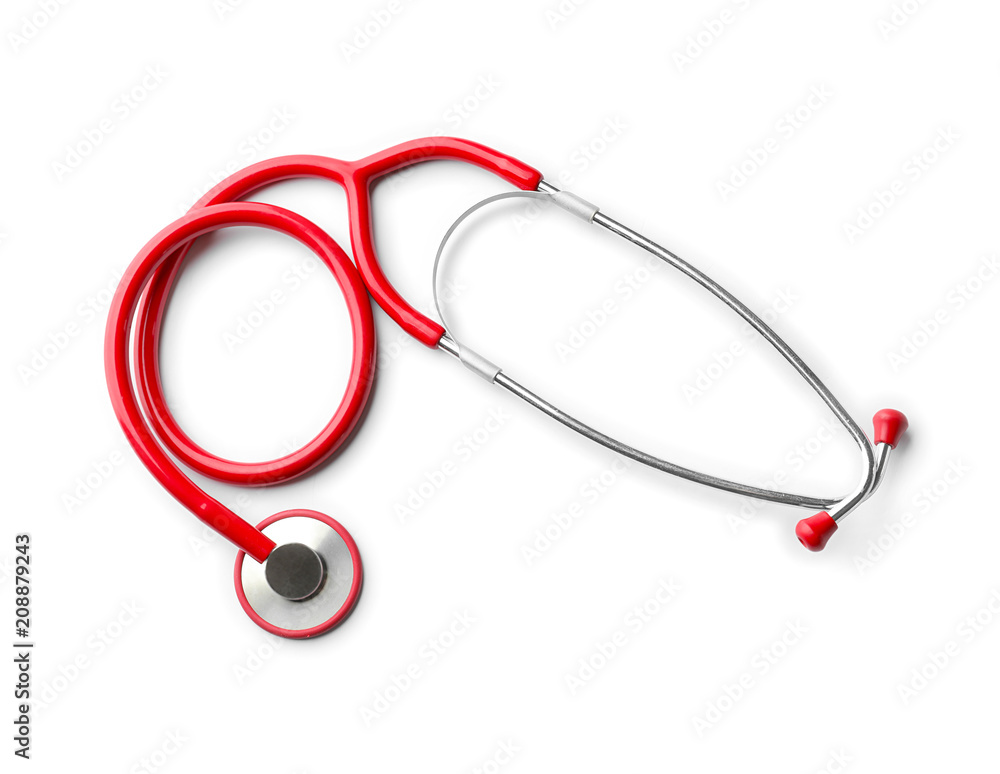 Stethoscope on white background. Health care concept Stethoscope on white background. Health care concept