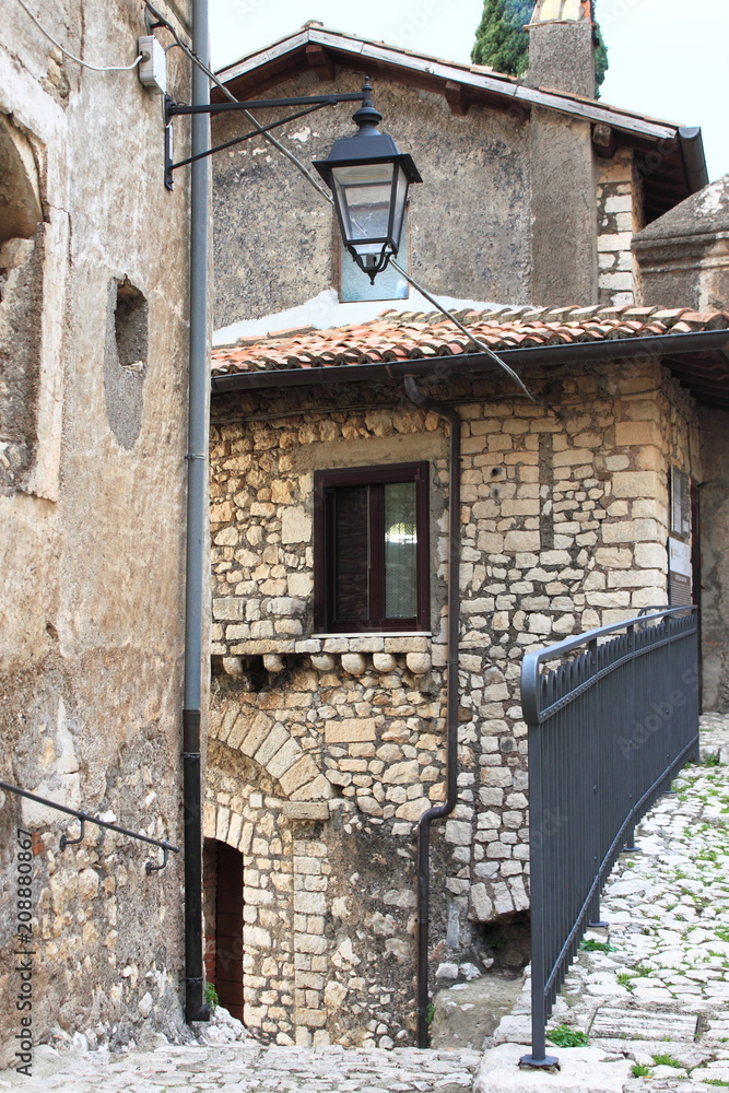 Urban scenic in Sermoneta, Italy