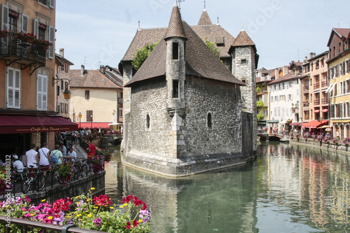 Old town of Annecy in France