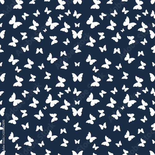 Butterflies seamless pattern