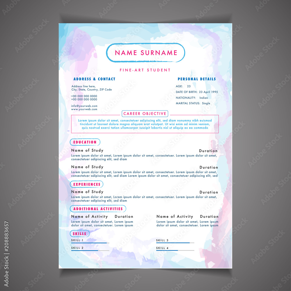 Scholarships CV resume template design and letterhead / cover letter Scholarships CV resume template design and letterhead / cover letter