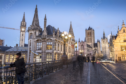Fototapeta Naklejka Na Ścianę i Meble -  Gent, Belgium at day, Ghent old town