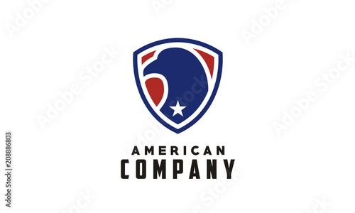 American Eagle with Shield logo design inspiration