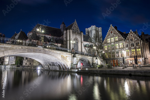 Gent  Belgium at day  Ghent old town