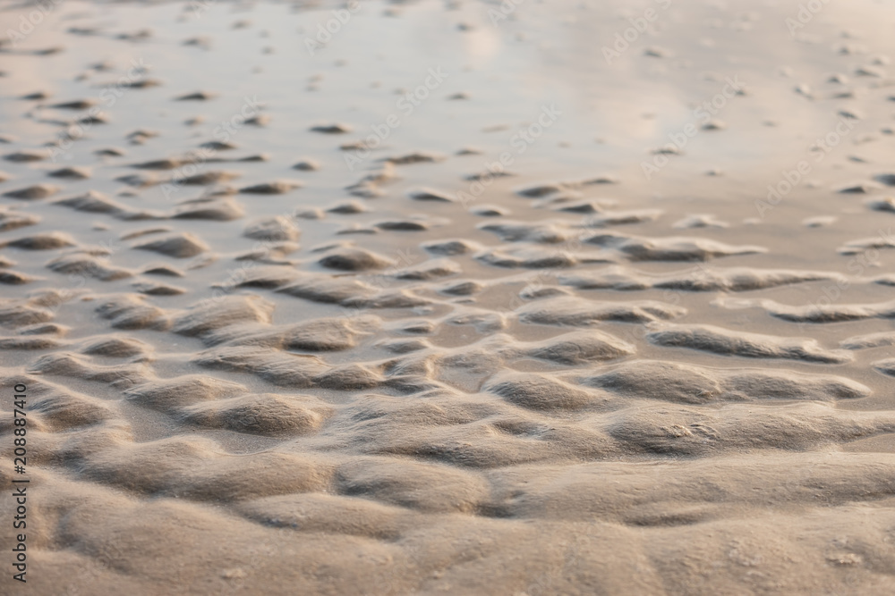 Wet sand beach texture for background Wet sand beach texture for background