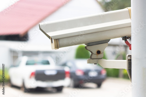 cctv security camera crime protect at car park