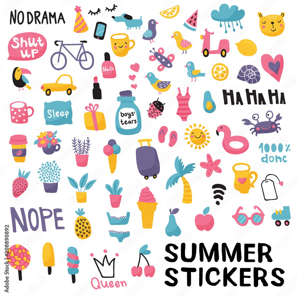 summer stickers