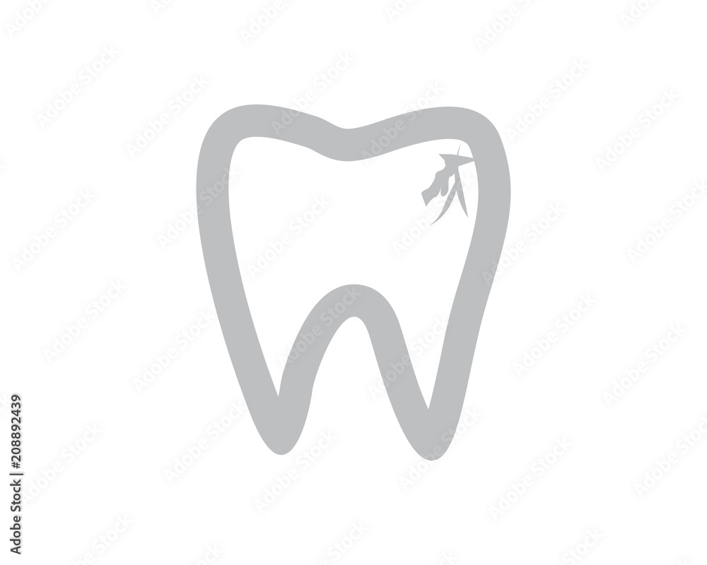 tooth cavity dental dentists dent incisor image vector icon tooth cavity dental dentists dent incisor image vector icon