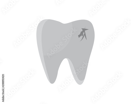tooth cavity tooth cavity dental dentists dent incisor image vector icon