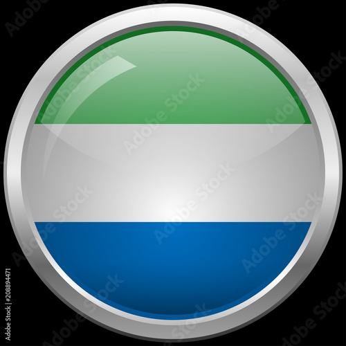 Sierra Leonean flag glass button vector illustration Free Download Sierra Leonean flag glass button vector illustration - GFXLoad