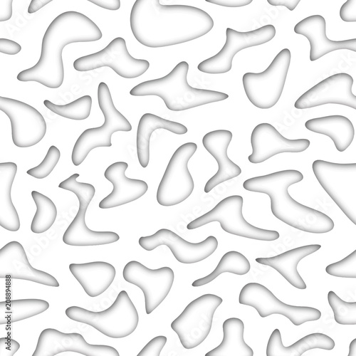 Hand-drawn seamless shadow shapes