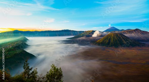 Mt.Bromo East Java Indonesia during sunrise © calcassa
