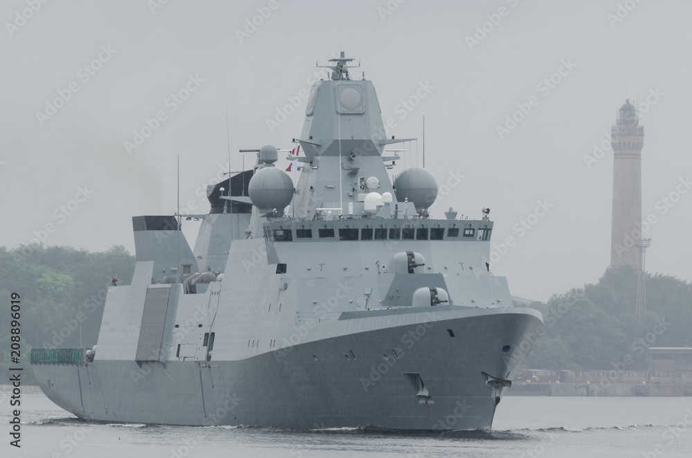 WARSHIP - Danish frigate sails to sea for patrol