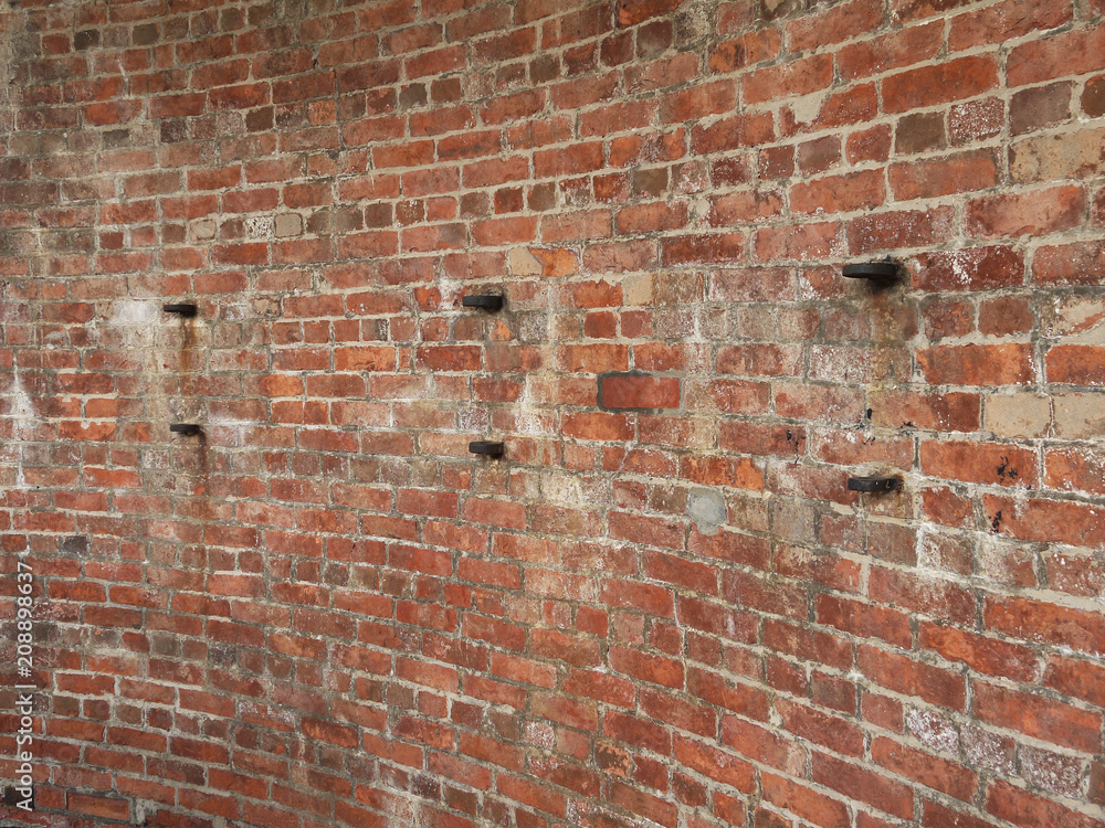 Obraz premium old red brick wall texture background