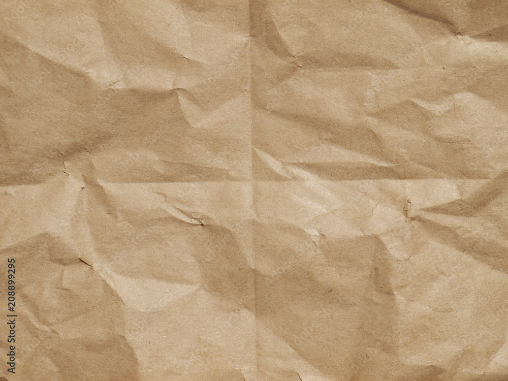 Fototapeta premium Old blank crumpled paper