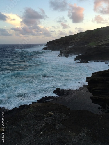 Sunsetting on big waves 