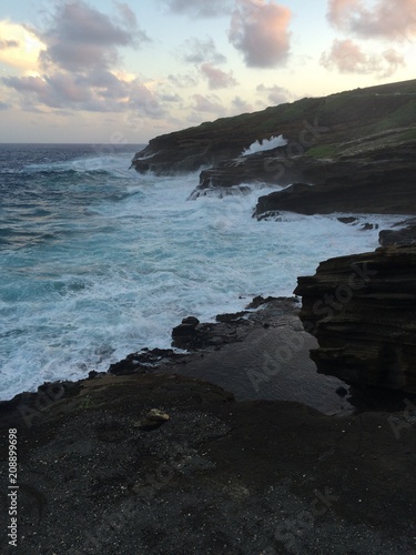 Big waves crash 