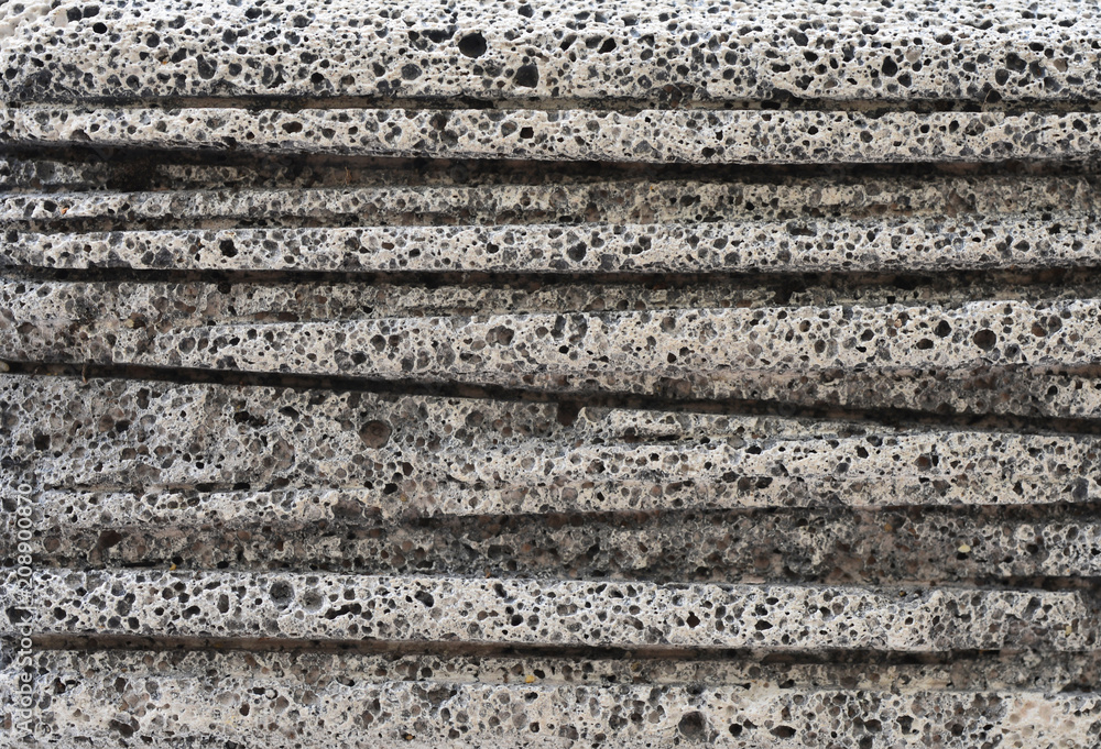 Texture of concrete in horizontal line Texture of concrete in horizontal line