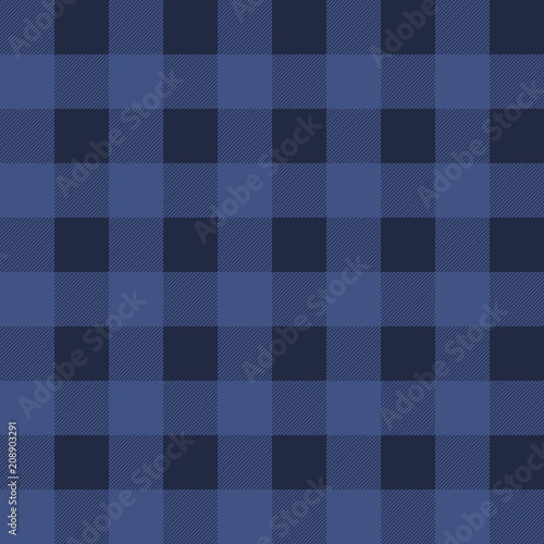 Checkered navy, seamless pattern. Vector art.