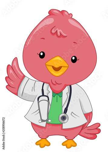 Doctor Bird Vet Illustration