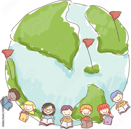 Stickman Kids Book Earth Il...