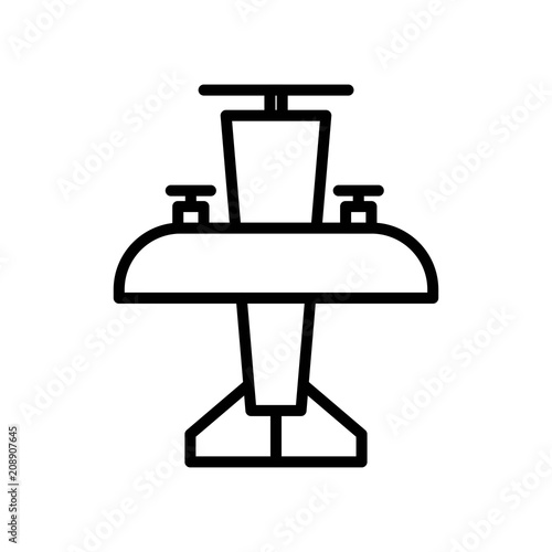 airplane symbol icon vector