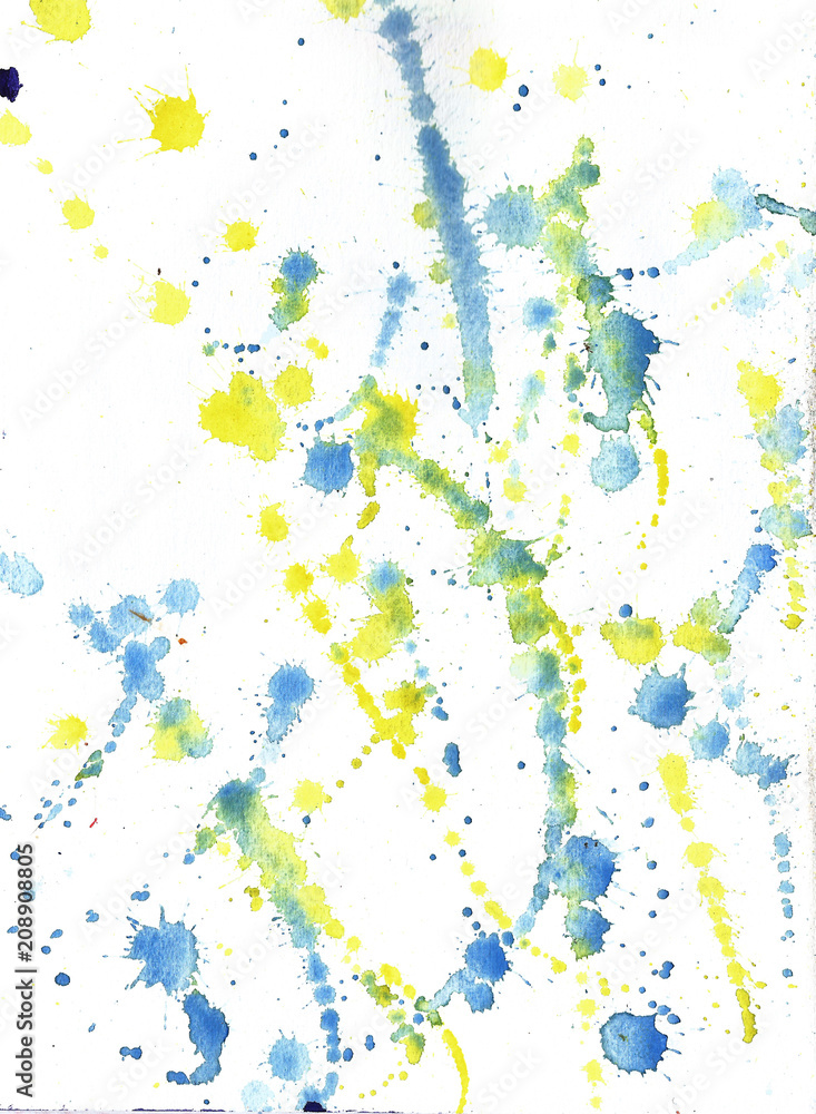 Hand drawn watercolor abstract background Illustration 