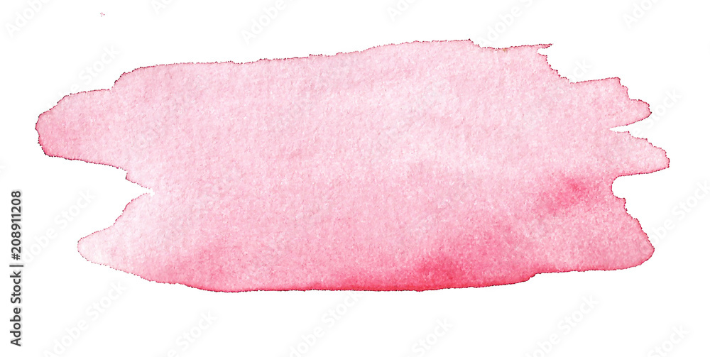 Hand drawn watercolor spot background color pink and blue