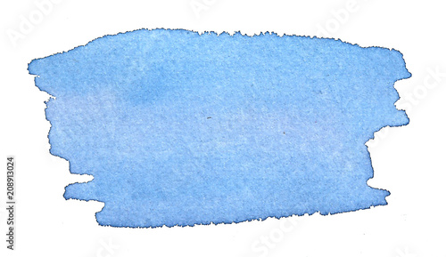 Hand drawn watercolor spot color illustration 
