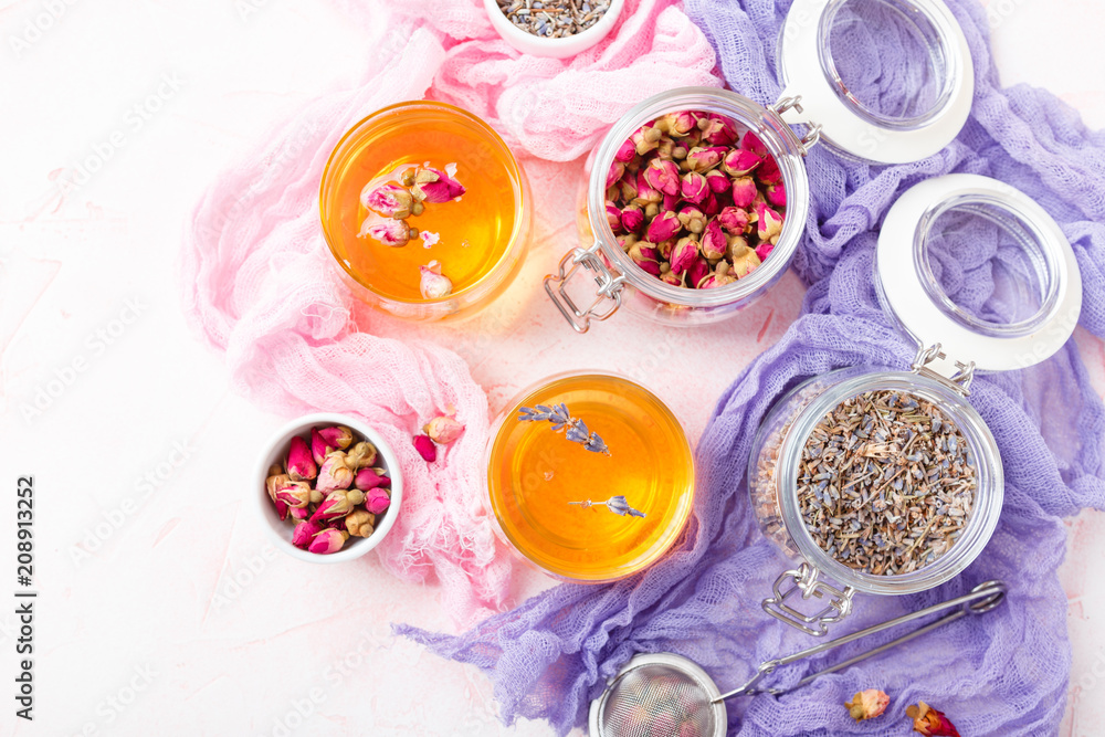 Mix of healthy herbal tea Mix of healthy herbal tea
