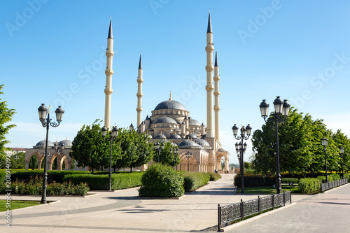 Grozny City and the mosque The heart of Chechnya photo