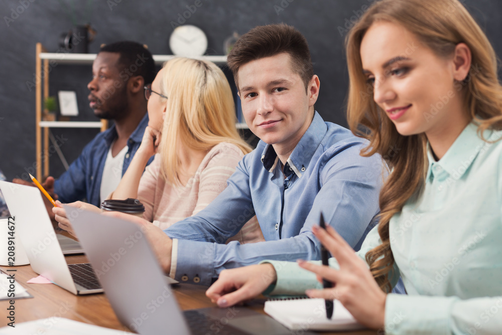 Programmers working in software developing company Programmers working in software developing company