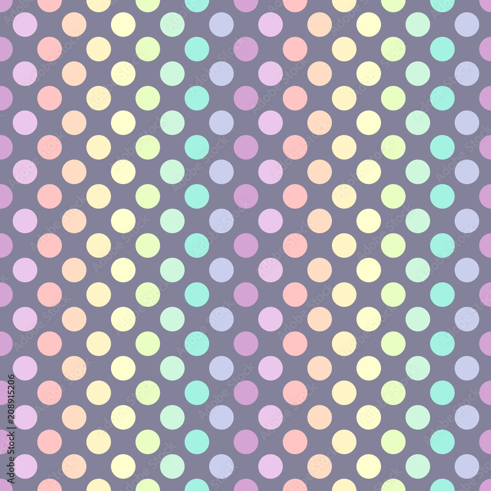 Polka dots seamless pastel pattern Polka dots seamless pastel pattern