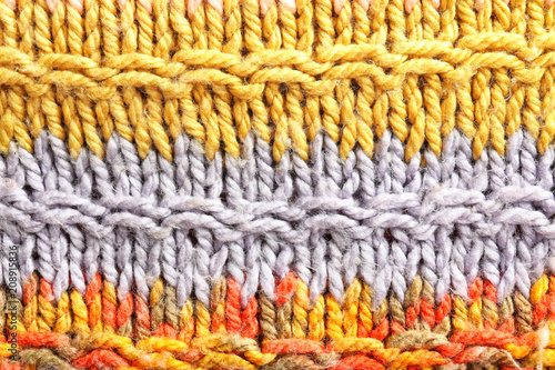 Knitted fabric texture, closeup © Pixel-Shot