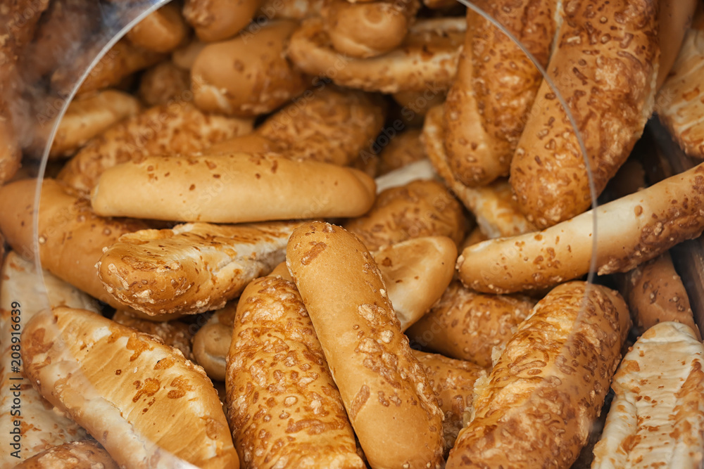 Tasty fresh bakery with cheese Tasty fresh bakery with cheese
