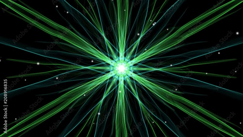 Mandala vide color changing circle shape , composed from rotating rays on black background, flying light particles, 4k video Mandala vide color changing circle shape , composed from rotating rays on black background, flying light particles, 4k video