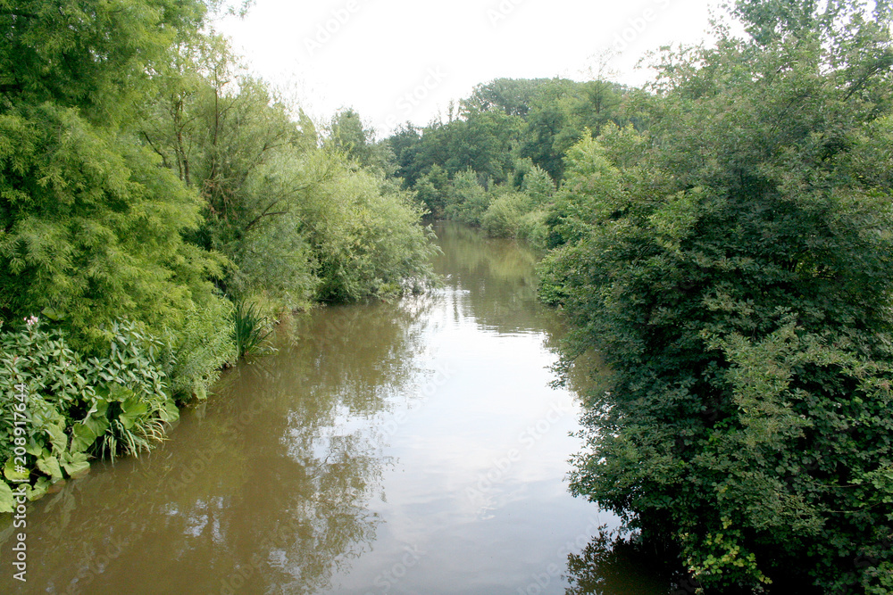 River geule meamders trough the village River geule meamders trough the village