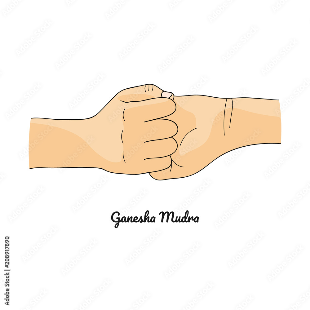 Ganesha Mudra. Vector. Ganesha Mudra. Vector.