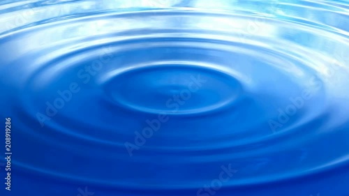 Looping 3D animation of the ripples on a reflecting water surface in UHD