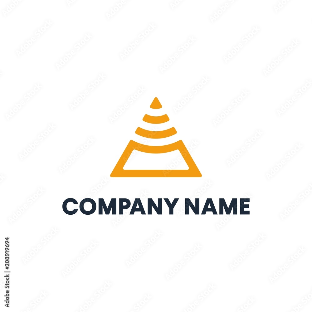 abstract triangle logo design template abstract triangle logo design template