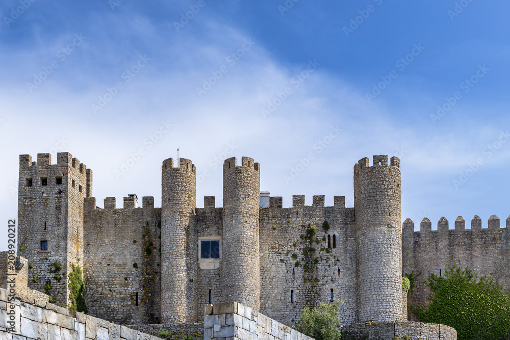 Obidos, Portugal - Castle of Obidos in the medieval town of Obidos