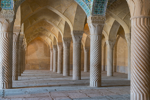 The Vakil Mosque is a mosque in Shiraz. Vakil means regent, which was the title used by Karim Khan, the founder of Zand Dynasty. Property release is not needed for this public place.