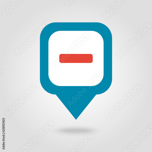 Minus pin map icon. Map pointer, markers. Free Download Minus pin map icon. Map pointer, markers. - GFXLoad
