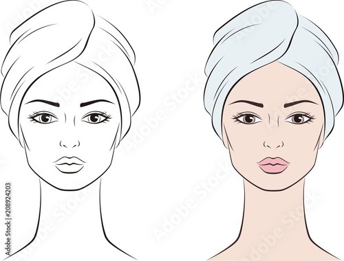 Female face