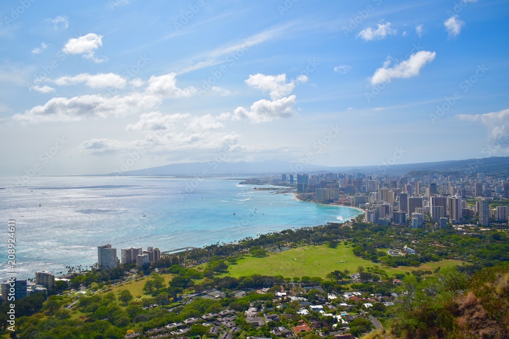 Obraz premium ダイヤモンドヘッドからの景色